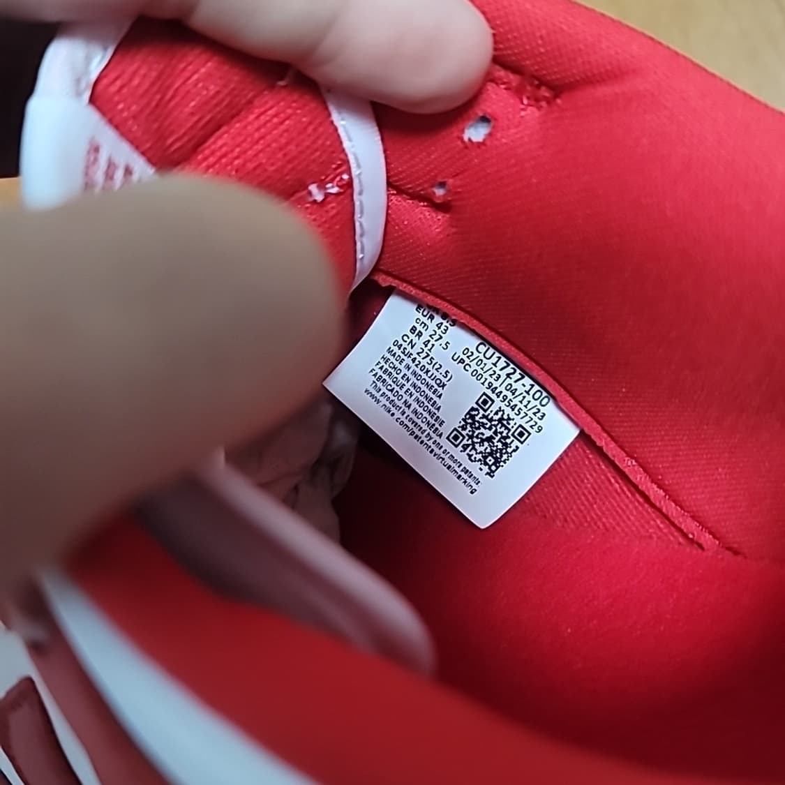 나이키 덩크 로우 SP 화이트 앤 유니버시티 레드 2023 /275 상품이미지6