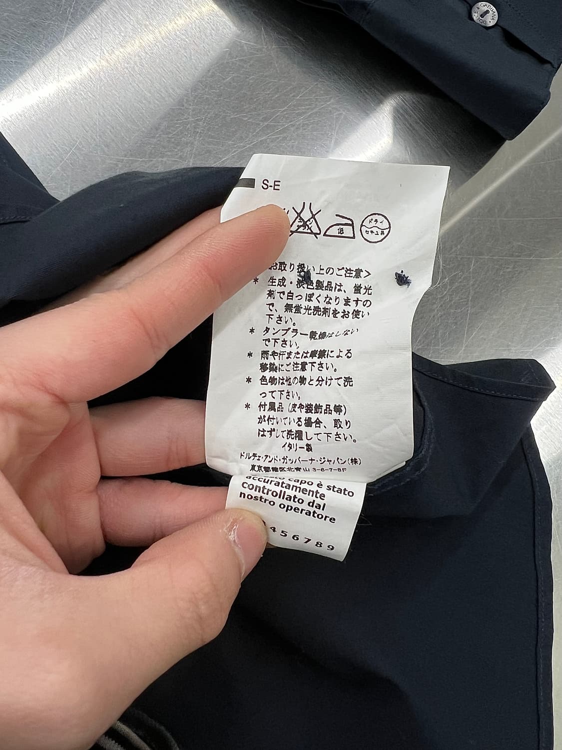 돌체앤가바나 블랙 차이나 스탠 카라 린넨 코튼 블렌디드 셔츠 상품이미지9