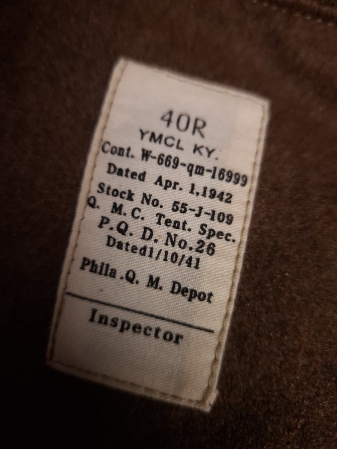 오리지날 YMCL KY 미군 택시드라이버 탱커 자켓 상품이미지2