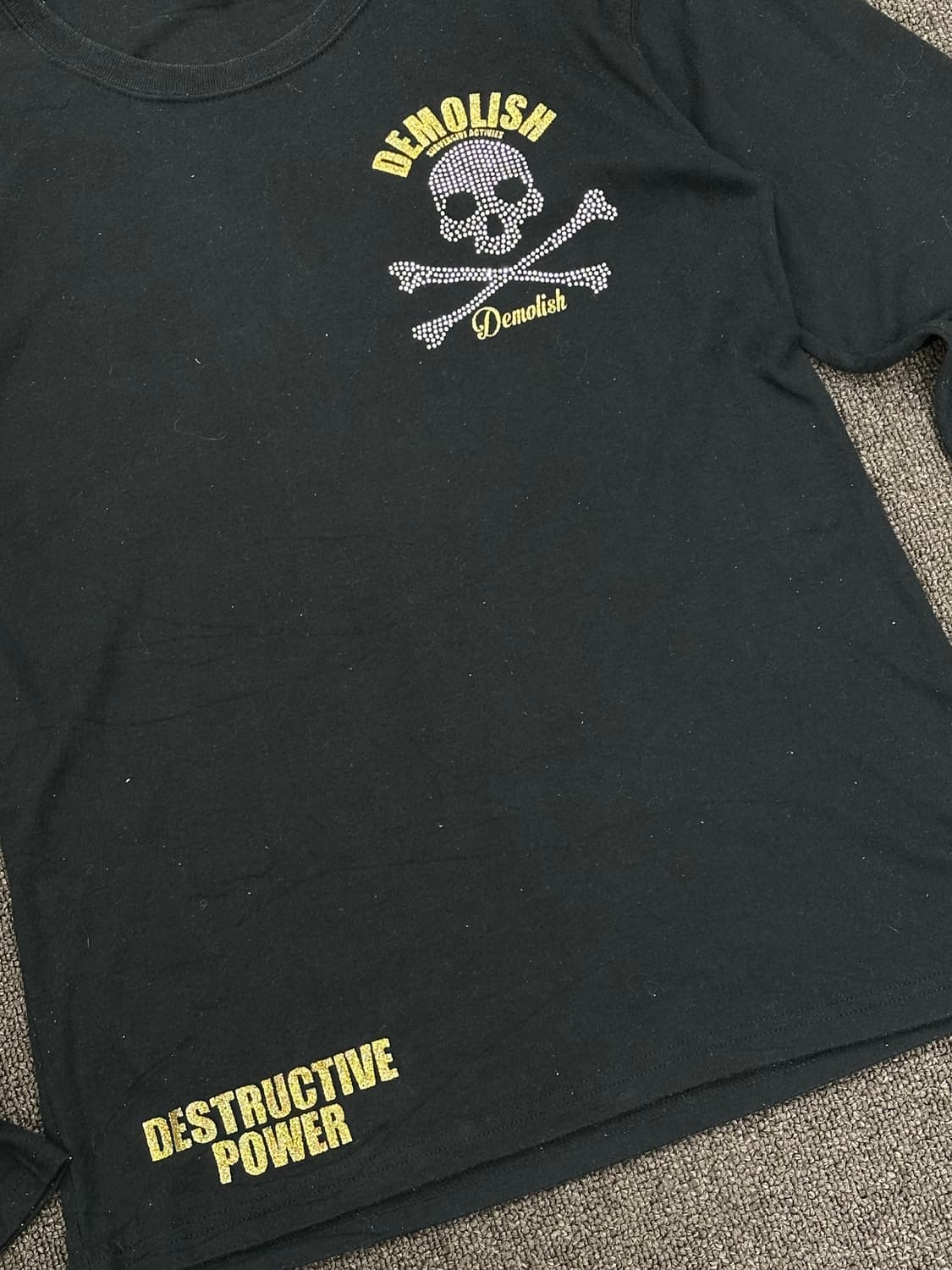 L)Japanese vintage 여성 스컬 큐빅 롱슬리브 상품이미지4