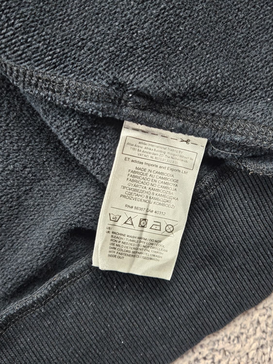 아디다스 다잉 워시드 커스텀 스웻 후드 집업 ( M ) / 10945 상품이미지8