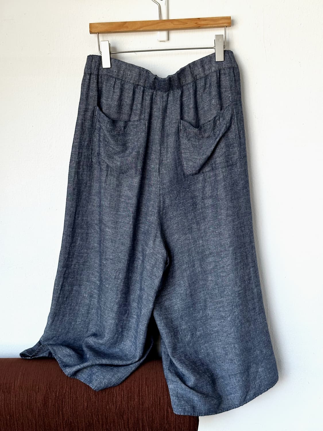 Linen rayon banded 3/4 gaucho pants 상품이미지9
