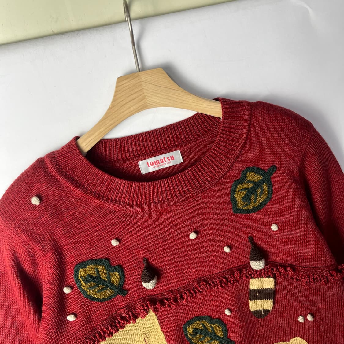 [JPN] 재팬 핸드메이드 다람쥐 폼폼 니트 상품이미지2