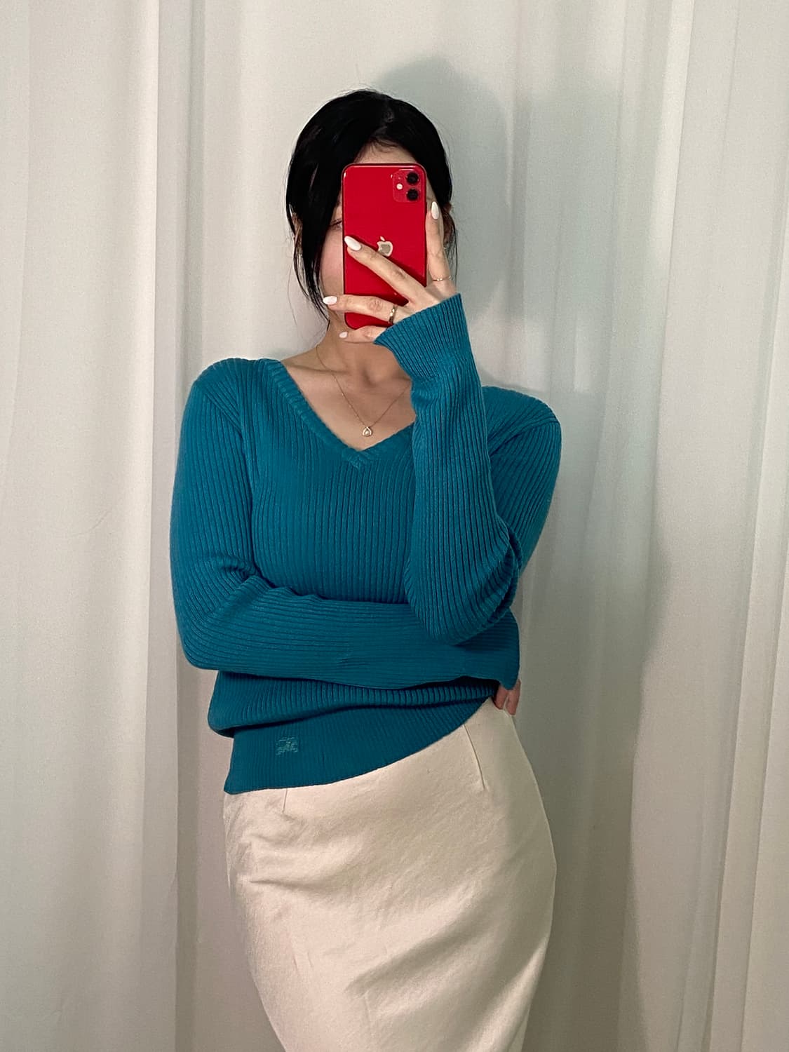 버버리 기마로고 골지 니트 상품이미지1