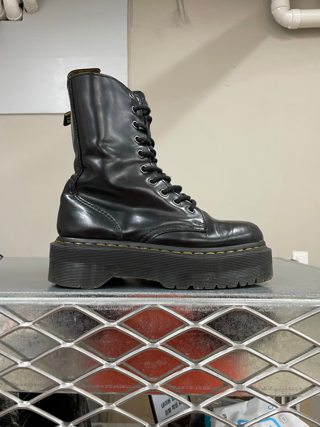 닥터마틴 제이든 하이 부츠 블랙 uk3 상품이미지4