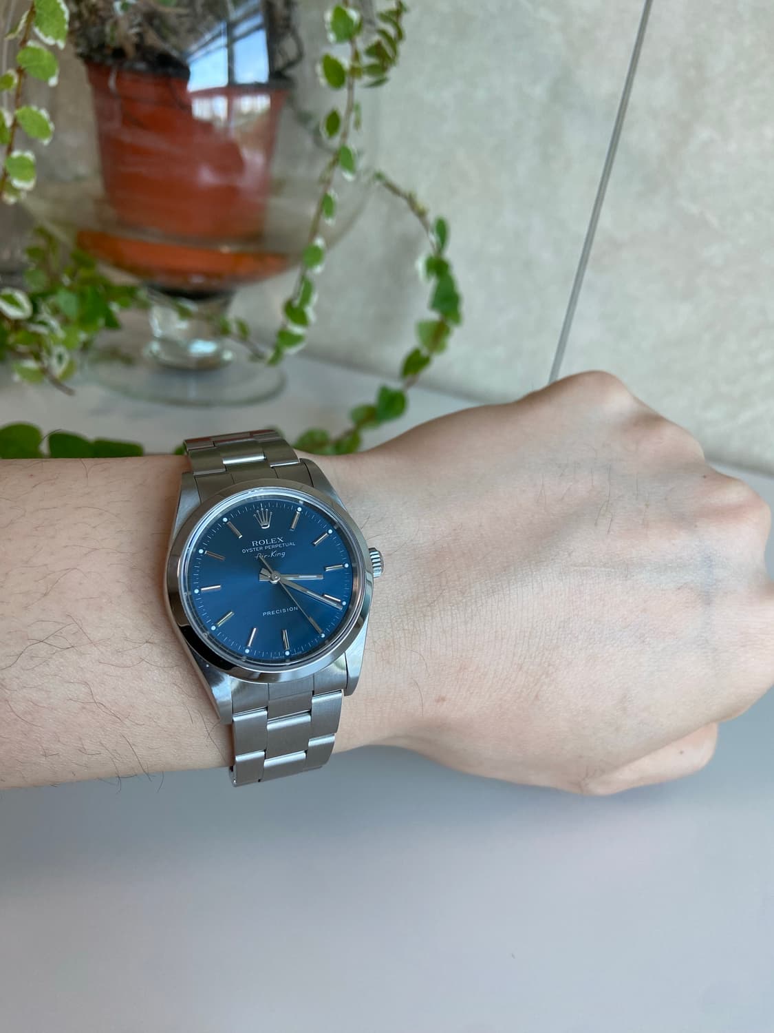 롤렉스 ROLEX 에어킹 14000M 블루 다이얼 34mm 상품이미지1