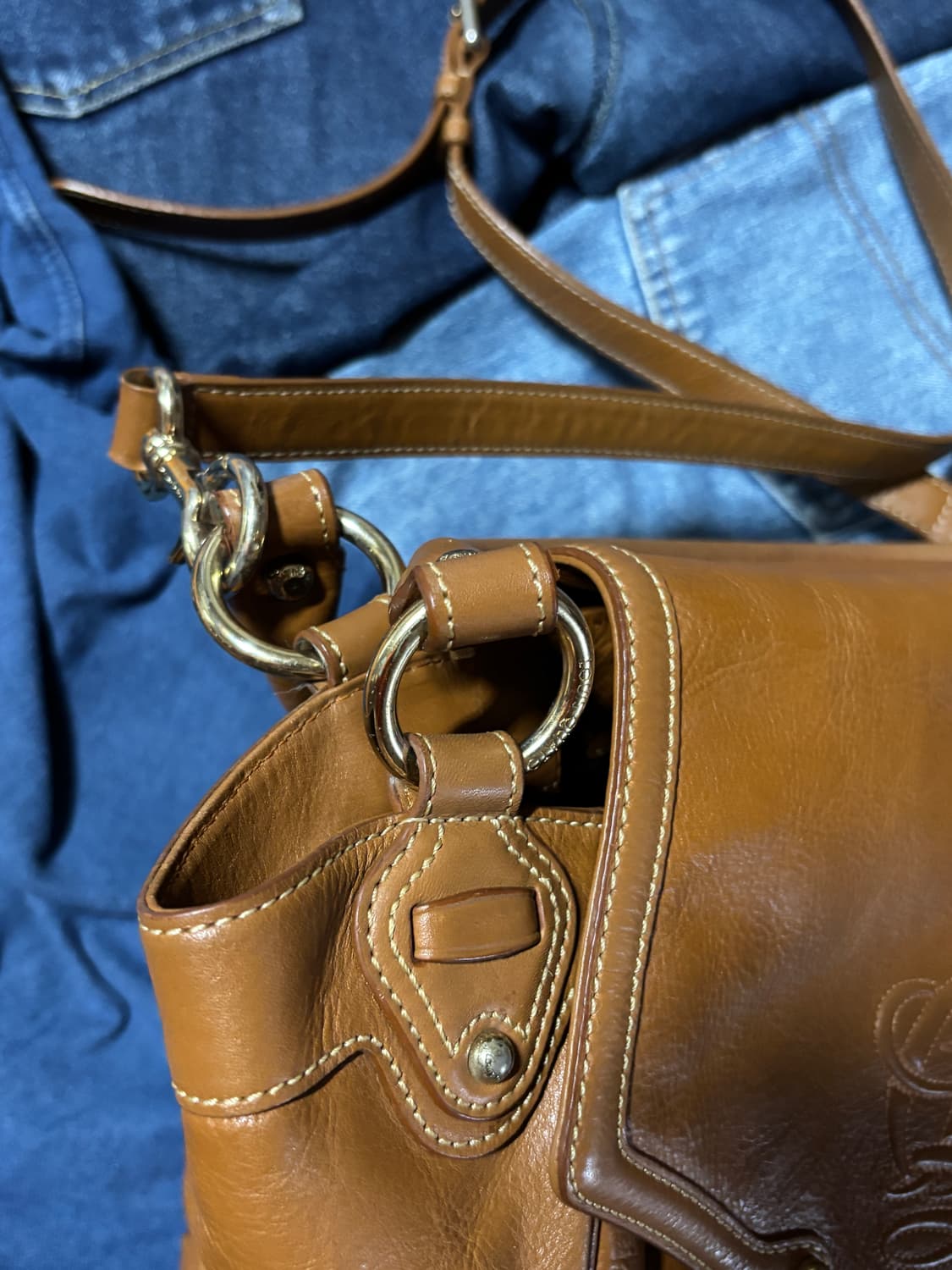 vintage louis quatorez leather bag 상품이미지4