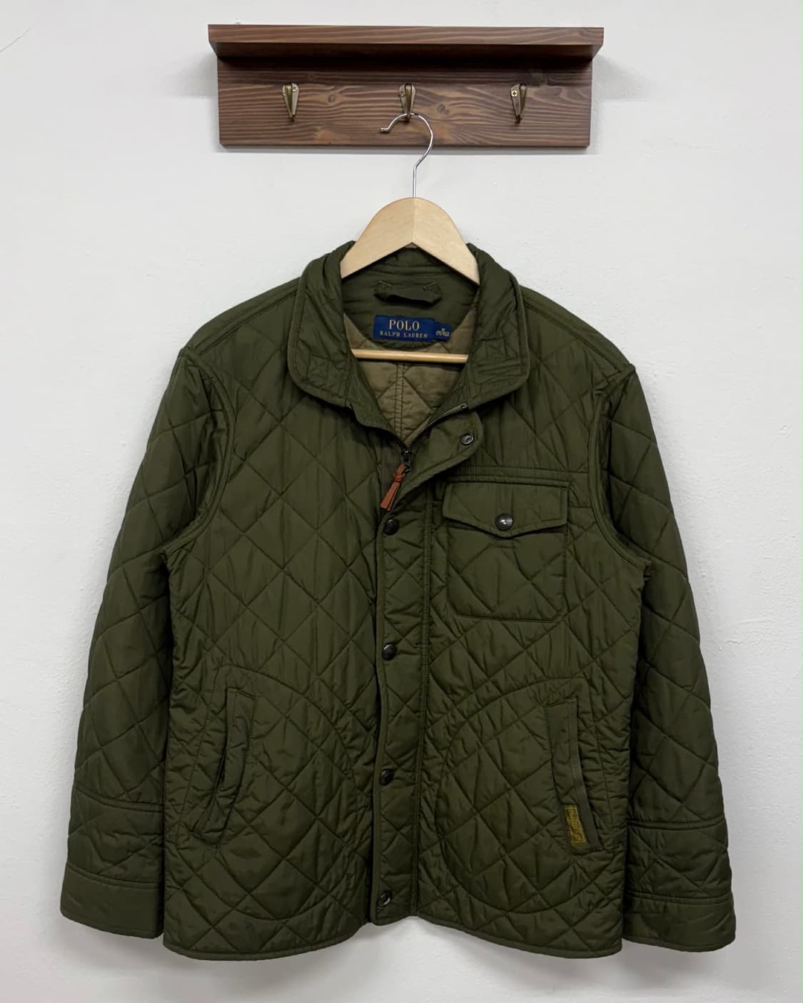 [M] 폴로 랄프로렌 신형 퀄티드 올리브 포켓 자켓 상품이미지1