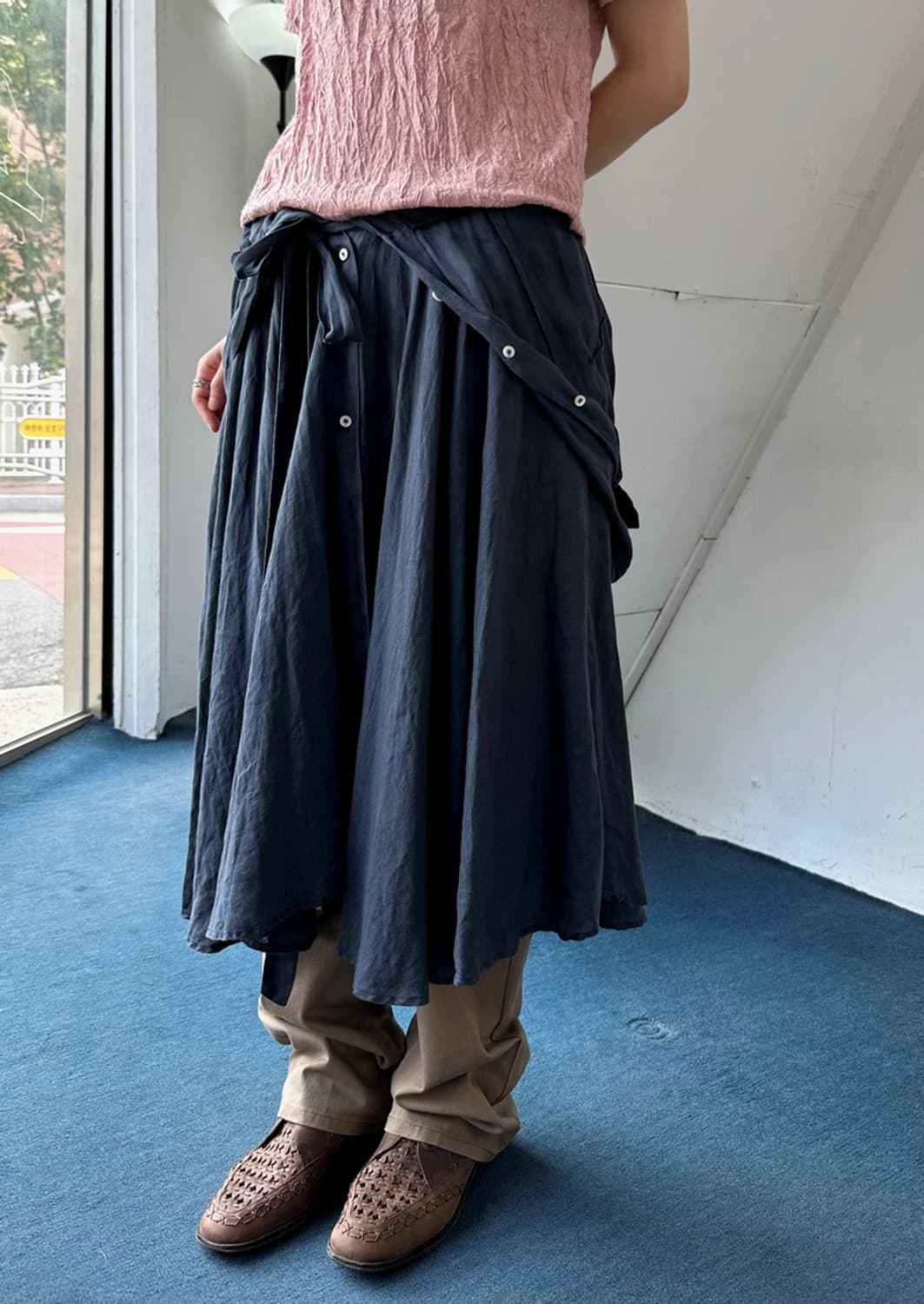 ITALY made natural linen 3way sleeveless 상품이미지10