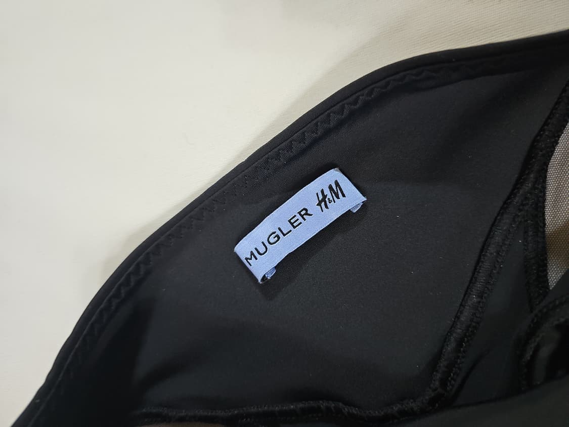 [36] MUGLER x h&m 메쉬 패널 스터럽 시스루 레깅스 상품이미지9