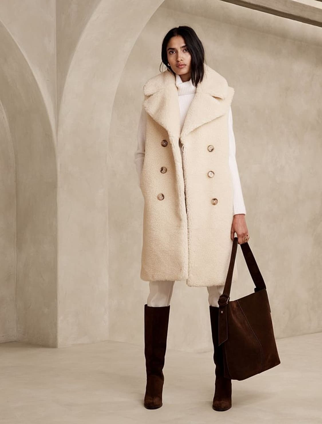 여) 바나나리퍼블릭 시어링 세르파 조끼  상품이미지9