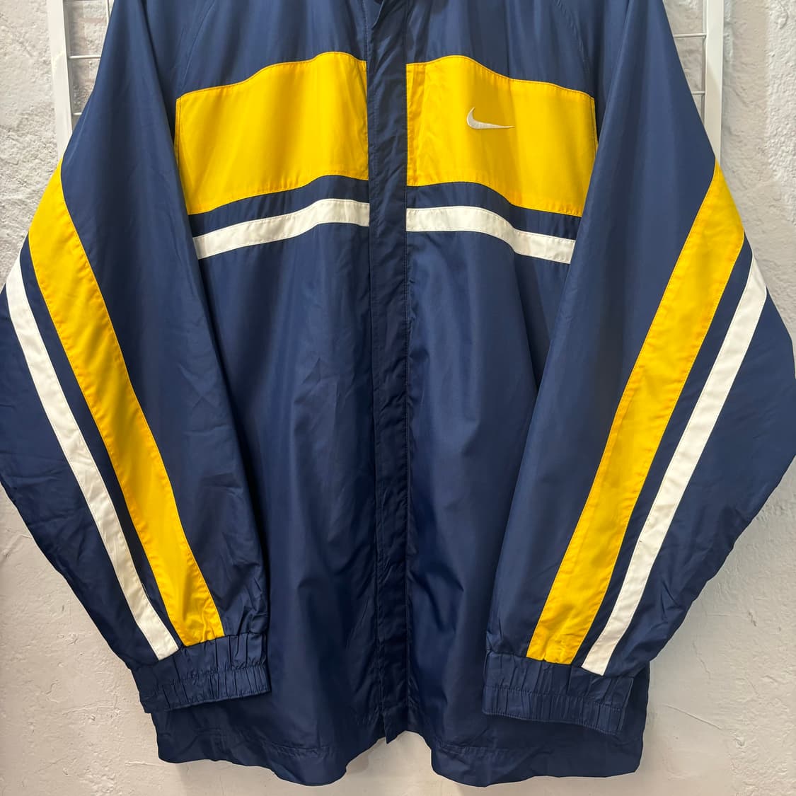 90s 나이키 올드스쿨 네이비 나일론 코치자켓 XL 상품이미지4