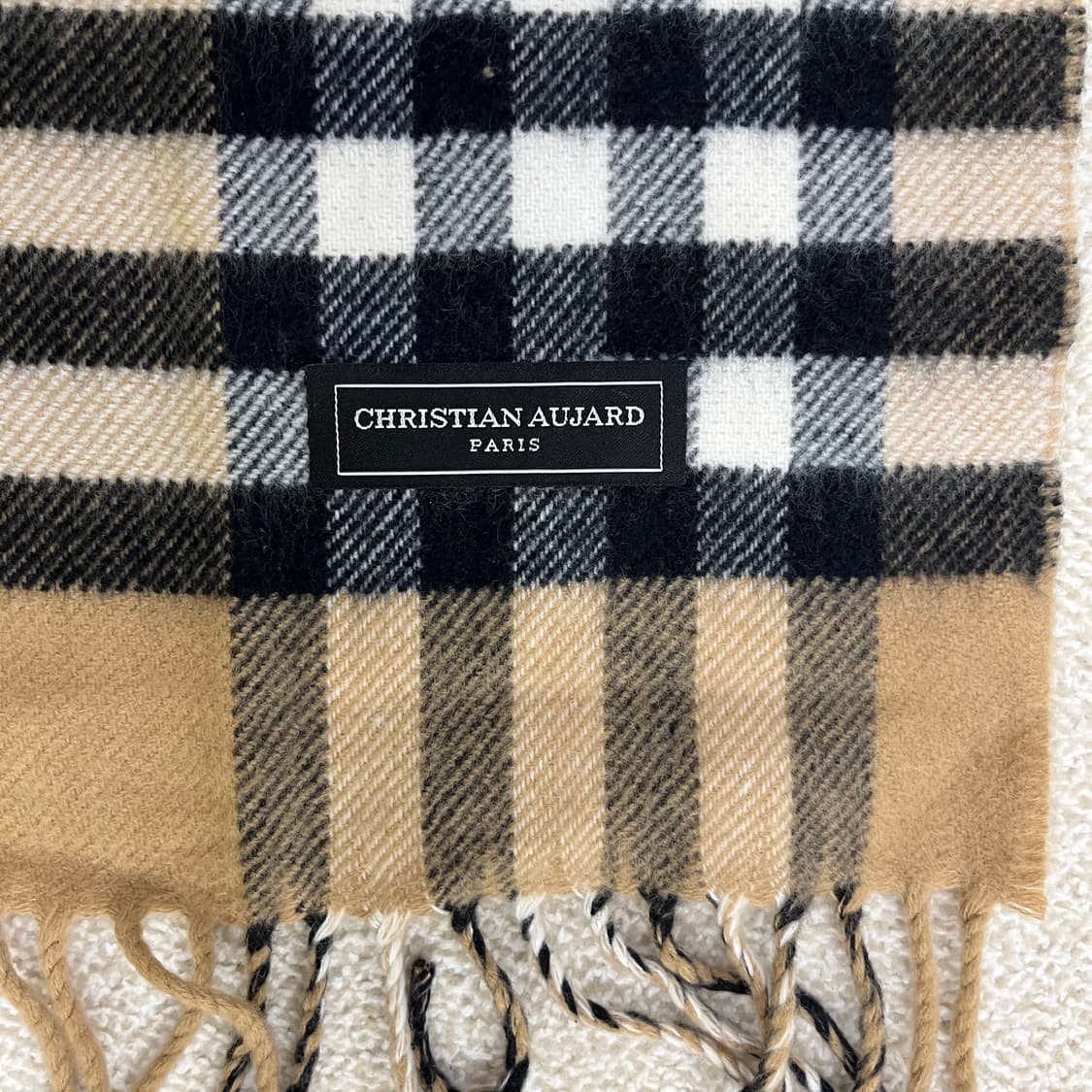 [실측확인] 크리스찬오자르 클래식체크 목도리 머플러 0116M1 상품이미지3