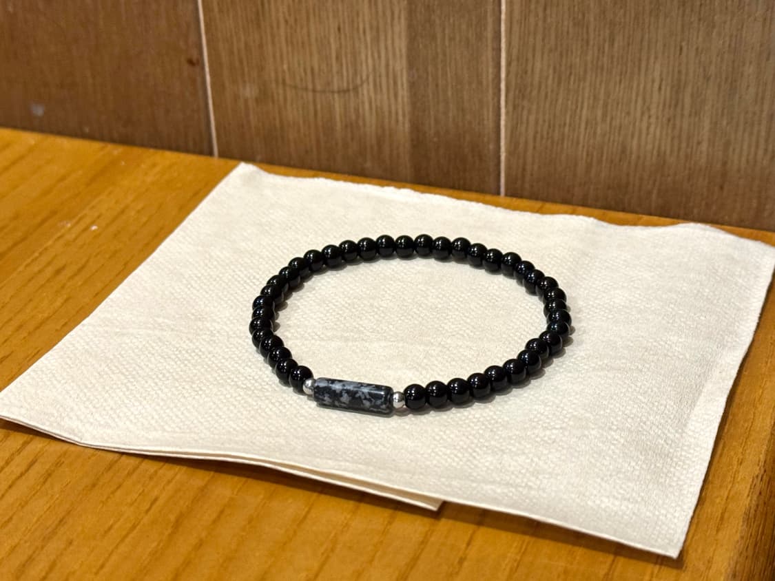 (핸드메이드) 천연석 오닉스 데일리 원석팔찌 상품이미지3