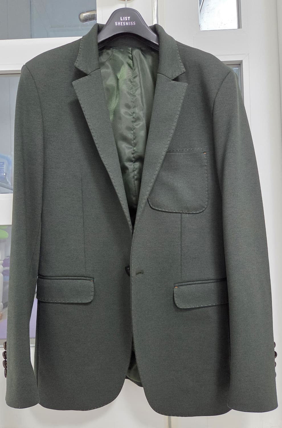 빈티지 남성 블레이저 다크그린 90~95 상품이미지8