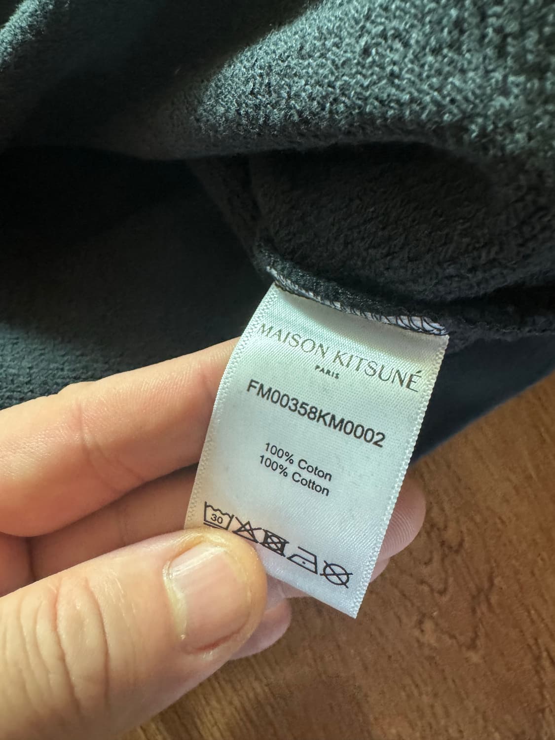 메종 키츠네 더블 폭스 헤드 패치 클래식 스웨트셔츠 앤트러사이트 XXL 상품이미지4