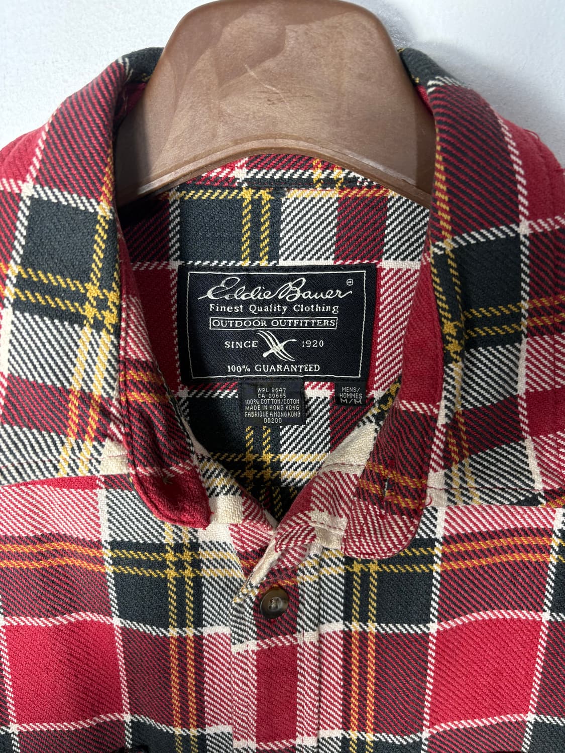 에디바우어 헤비 코튼 레드 체크 셔츠 상품이미지6