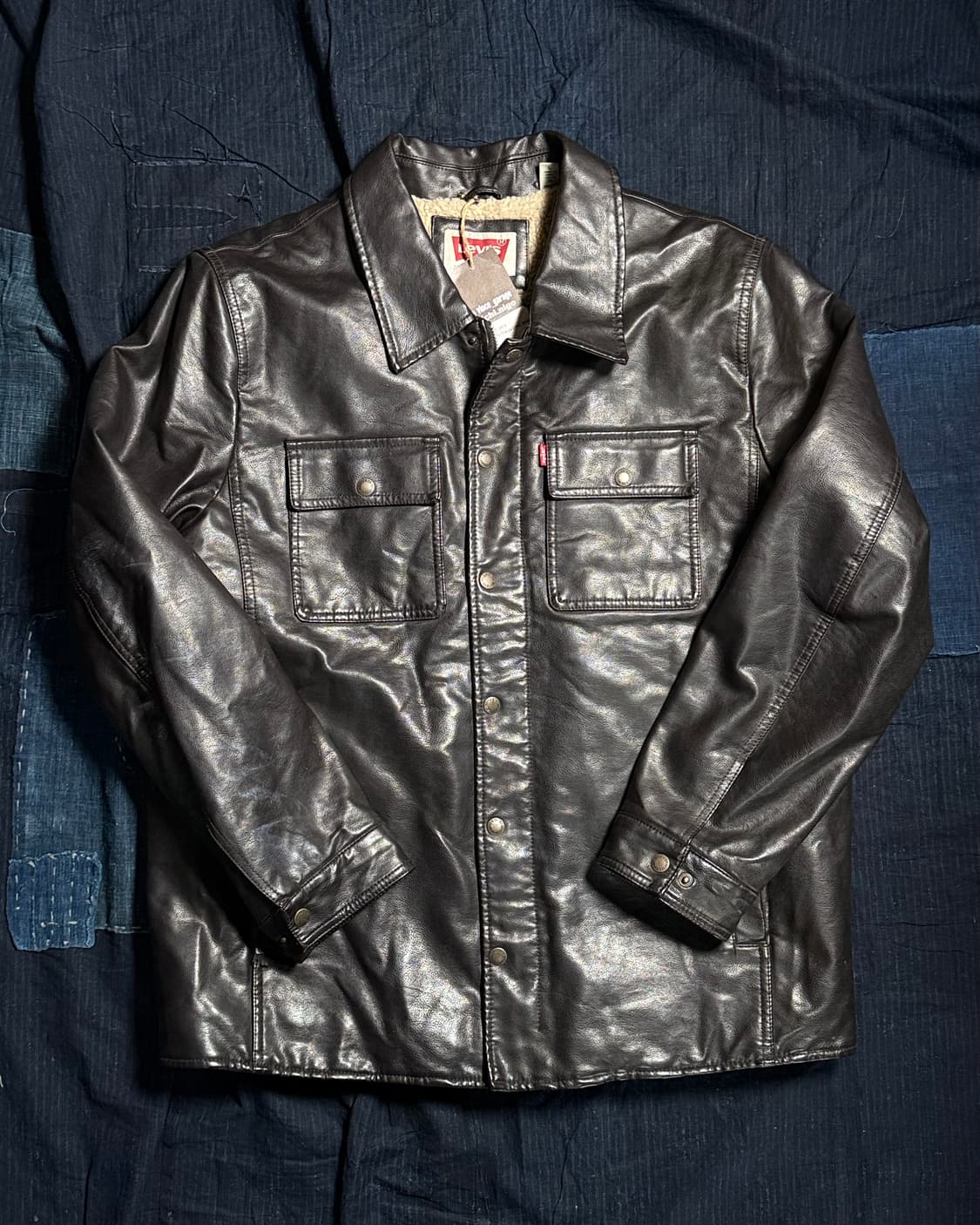 00’s 리바이스 PU 셰르파 라인 자켓 L 상품이미지1
