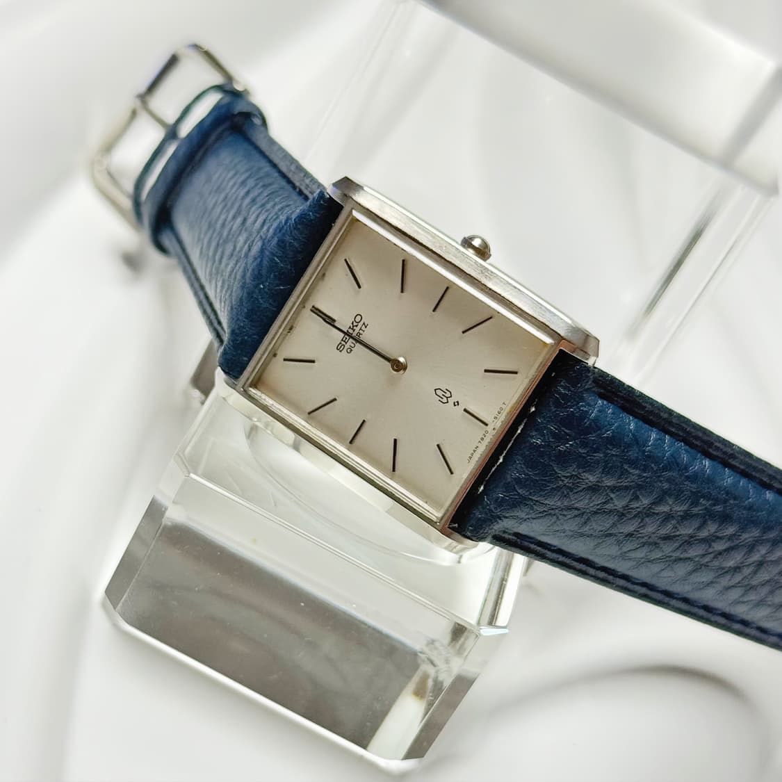 80's90's 빈티지 세이코 미니멀 실버 스퀘어 탱크 워치 상품이미지1