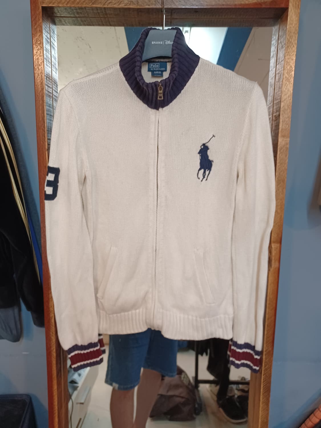 폴로랄프로렌 빅포니 니트 집업 18-20 오트밀  상품이미지1