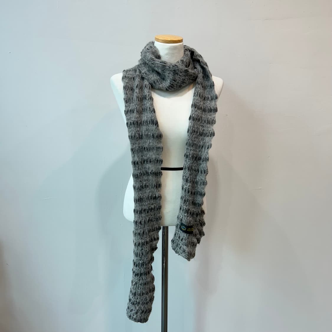 그레이 모헤어 머플러 상품이미지4