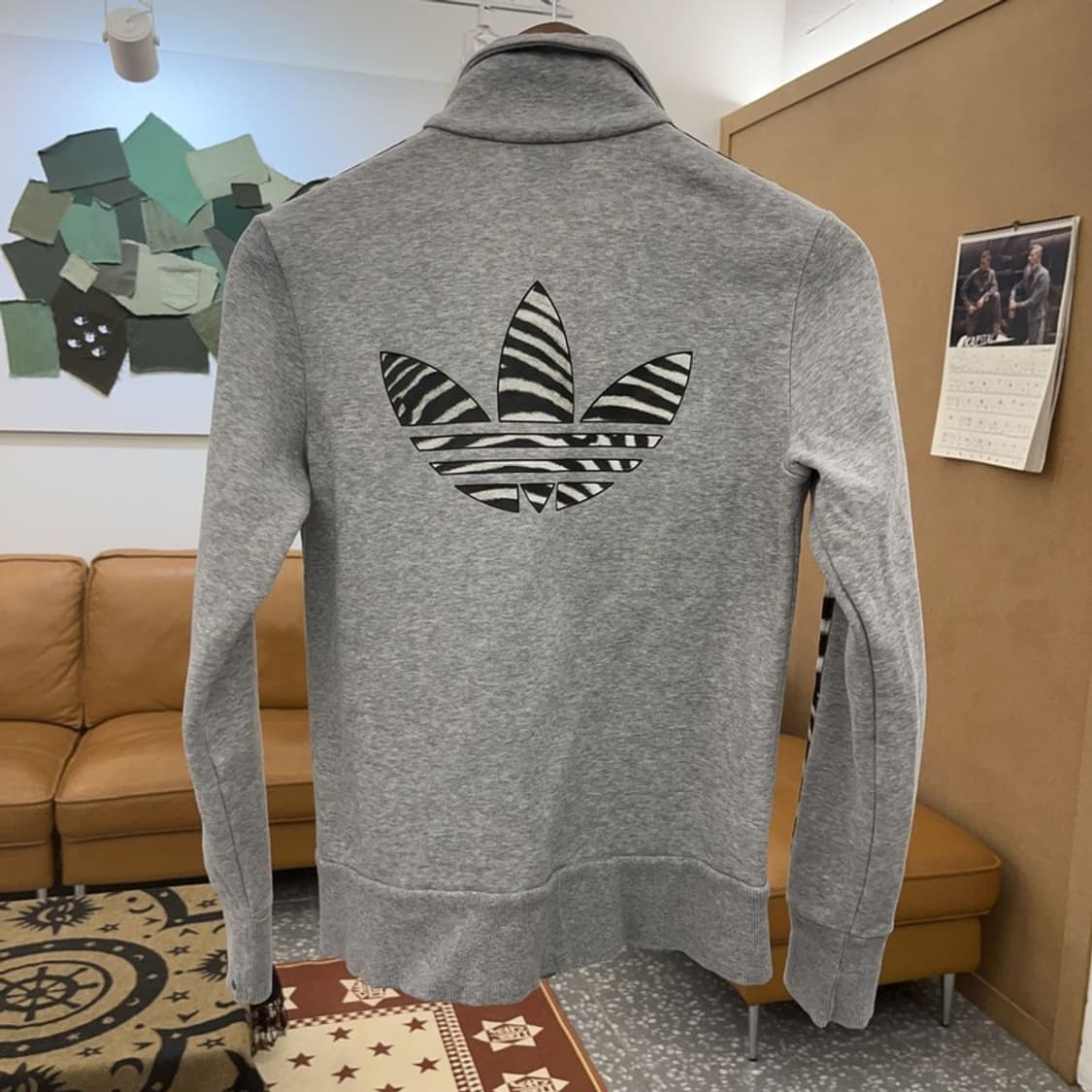 아디다스 희귀 갸루 지브라 레오파드 스웻 져지 집업 95 C08571 상품이미지4