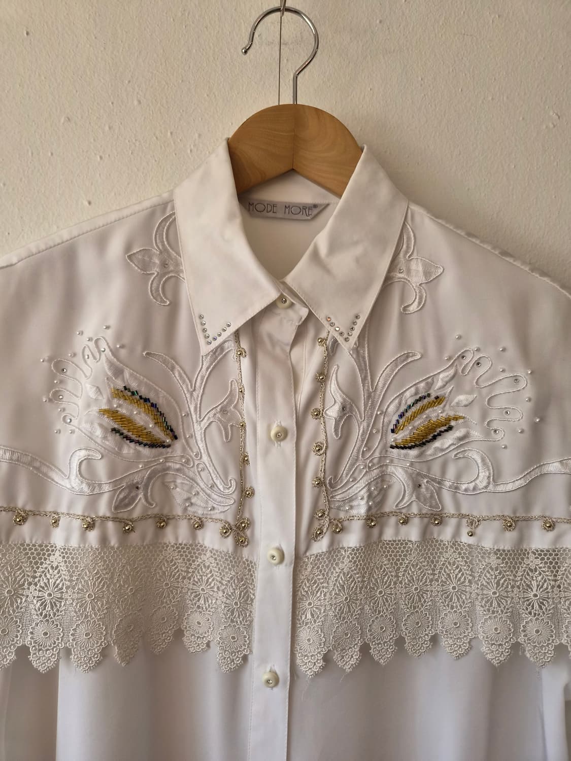 Mode More 여성 빈티지비즈케이프블라우스 FREE 상품이미지1