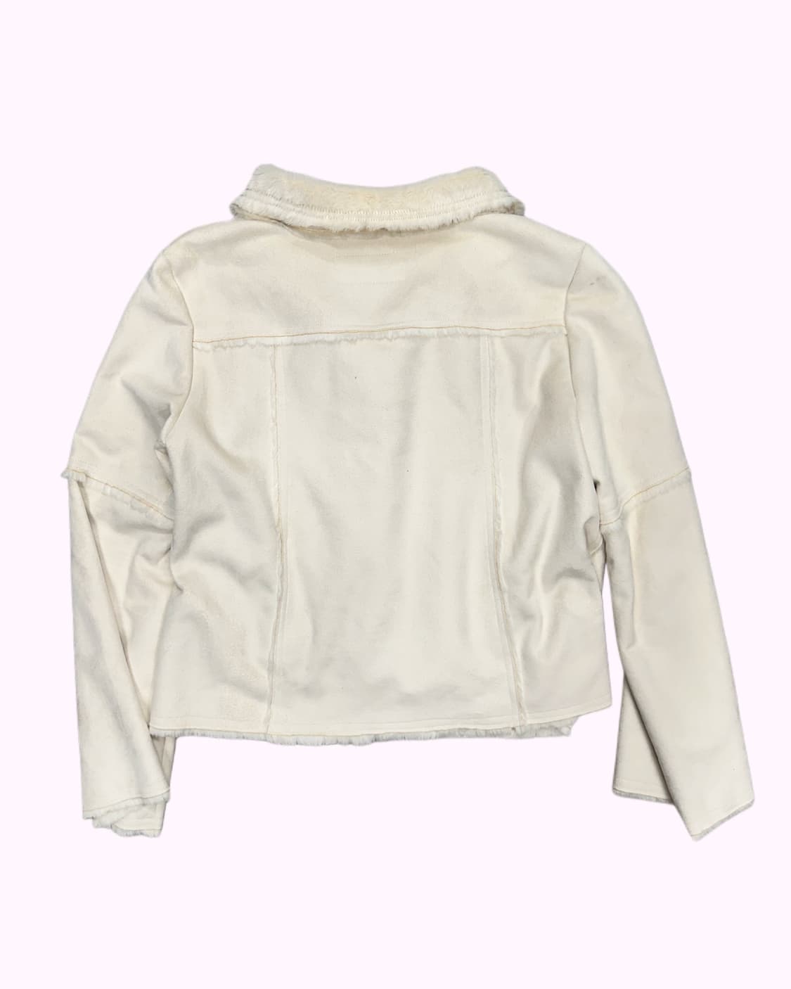 ivory fur shearling jacket 상품이미지5