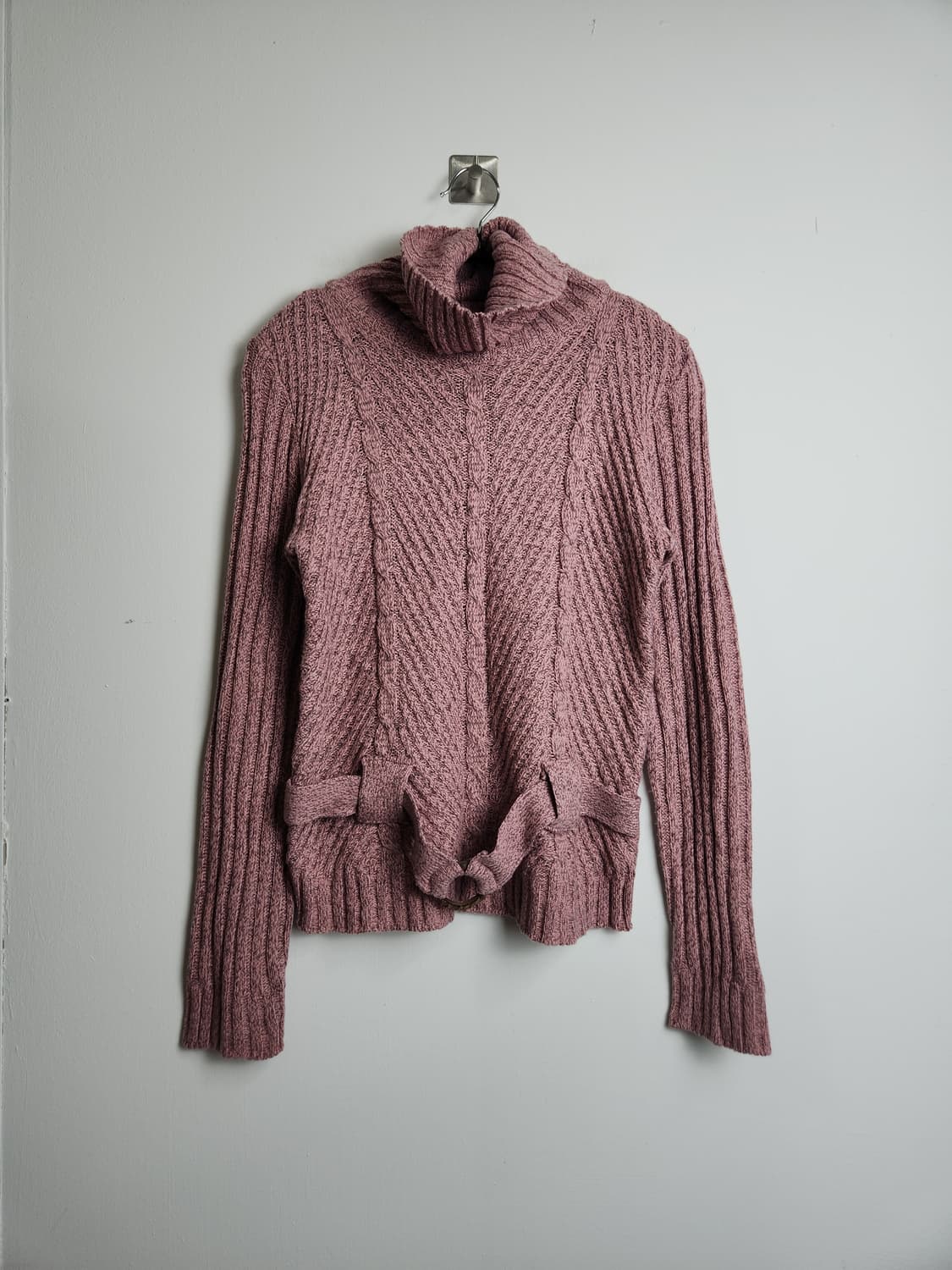 꼬임 벨티드 니트 상품이미지6