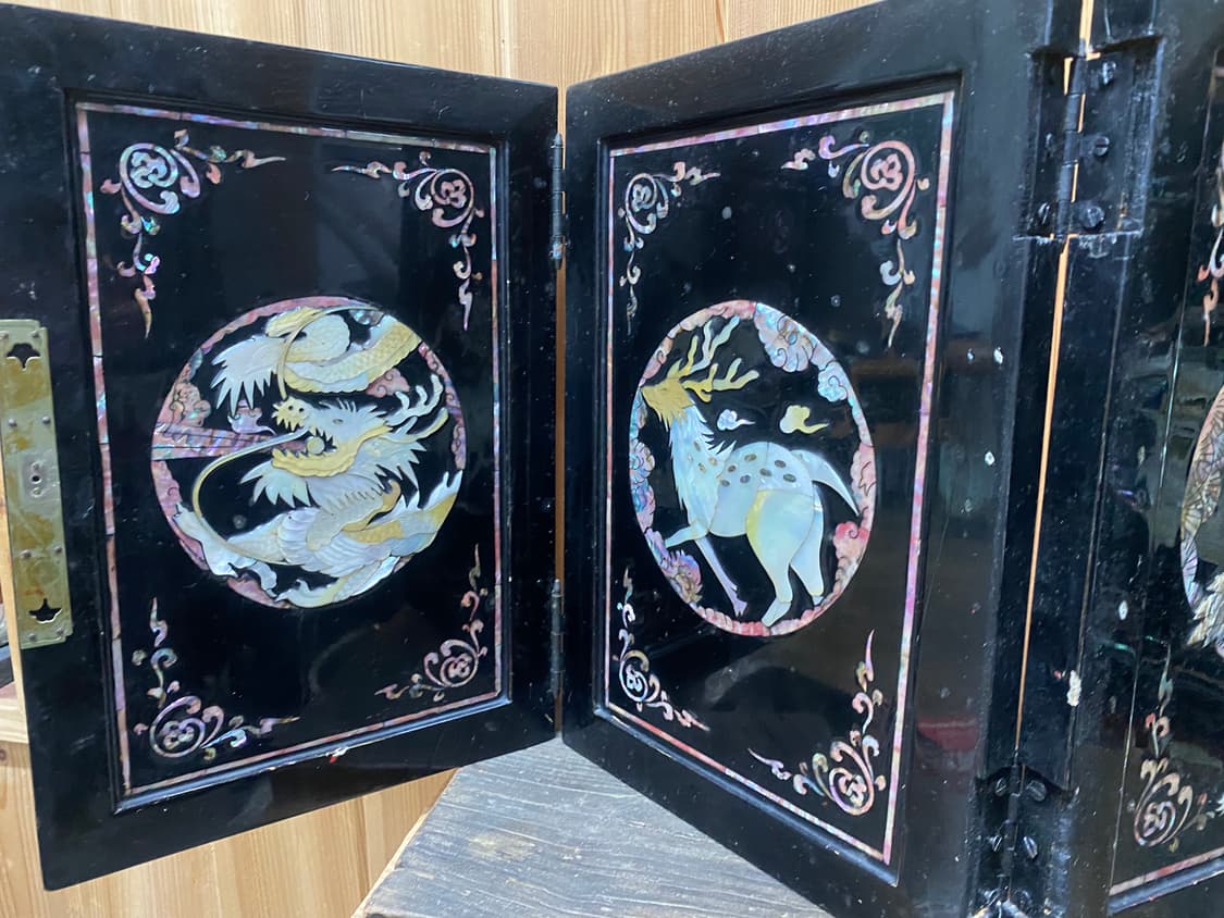 일본 수입 자개 병풍 가리개 상품이미지2