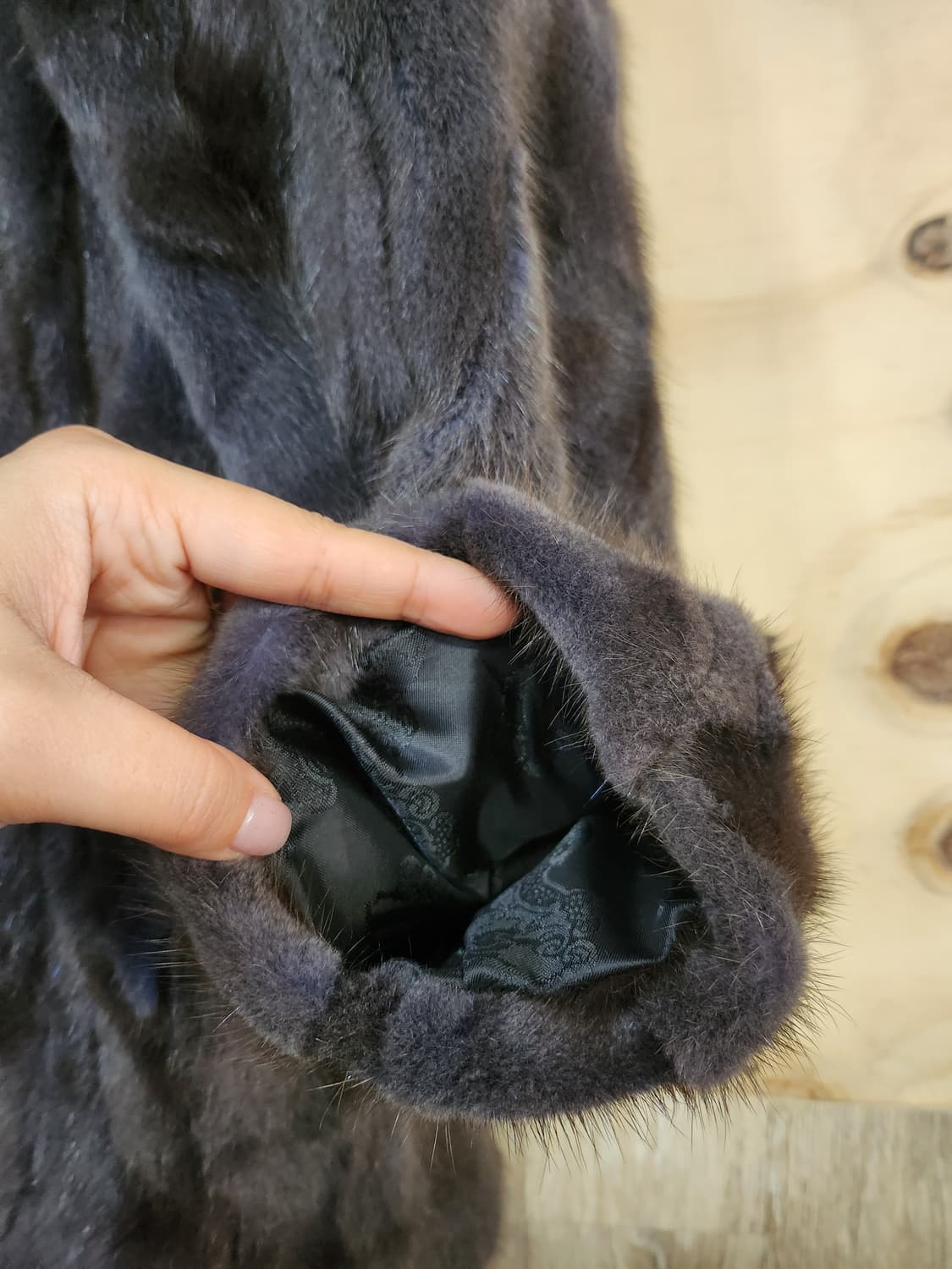 1038) 진도끌레베 하프 후드 밍크자켓 상품이미지6