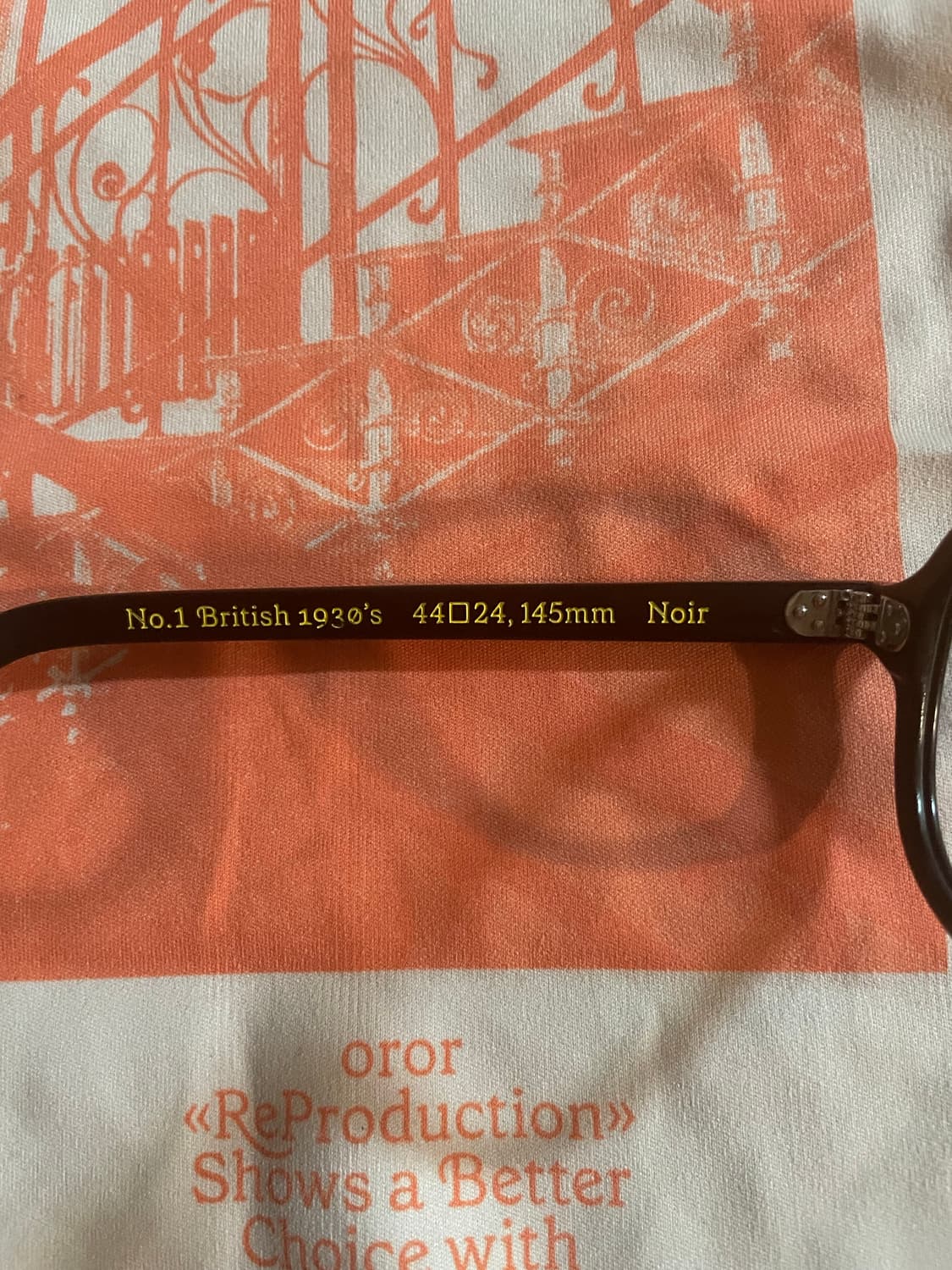 오르오르(oror)안경 1930 브리티쉬 블랙 상품이미지2