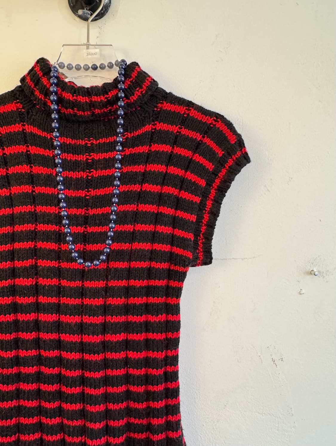 레드&블랙 스트라이프 터틀넥 베스트 상품이미지1