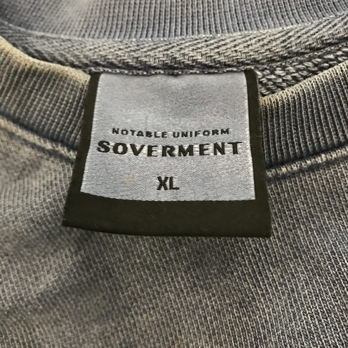 소버먼트 피그먼트 980g 스웻셔츠 스톤네이비 [XL] 상품이미지4