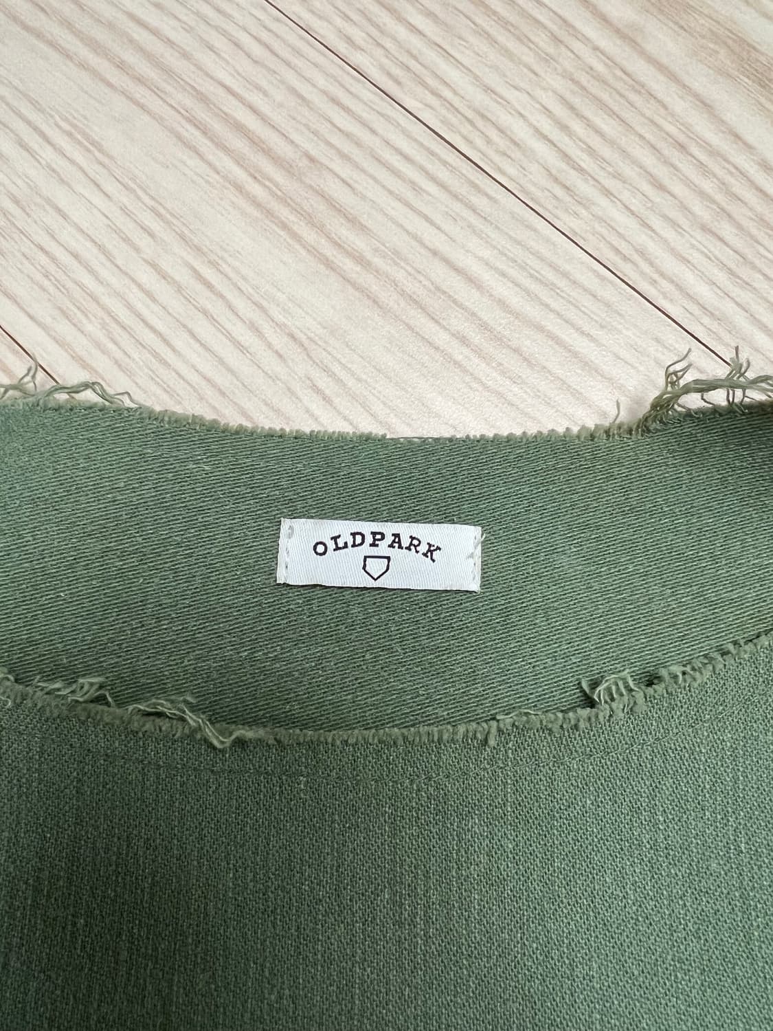 올드파크 / 우븐 패치워크 라운드 아노락 / F 상품이미지7