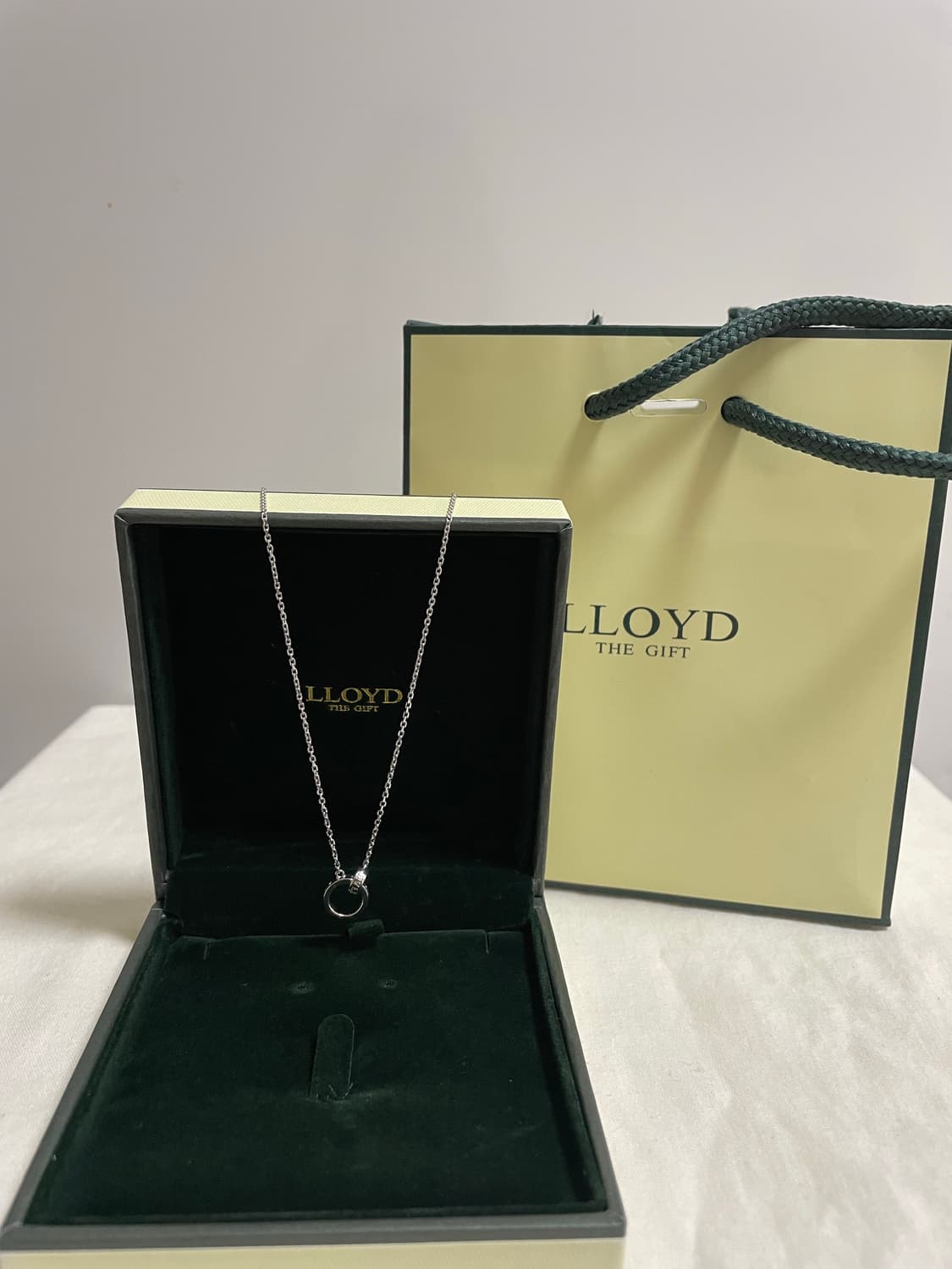 [미사용]로이드 정품 순은 실버925 인터로킹 목걸이 상품이미지4