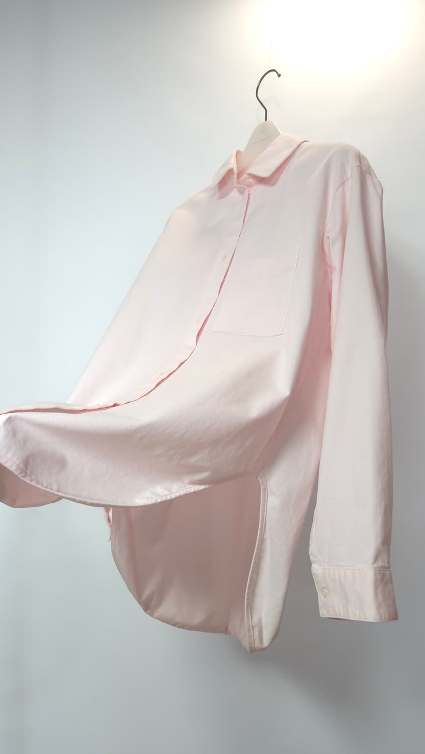 마쥬 로즈페일 연핑크 루즈핏 코튼 셔츠 1 사이즈 상품이미지6