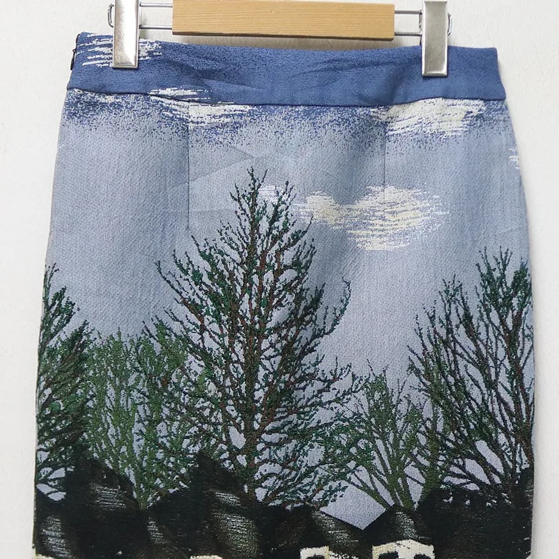 LOIS CRAYON 울 혼방 미디 스커트 64629 상품이미지5