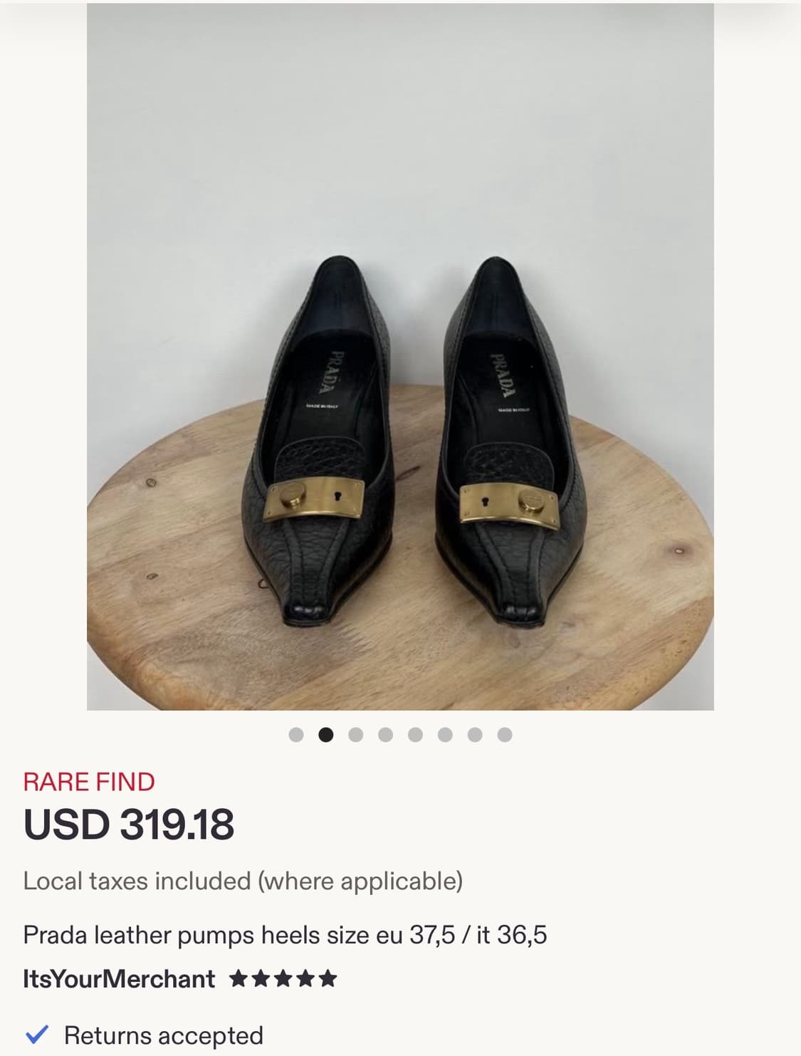 프라다 빈티지 열쇠장식 구두 상품이미지7