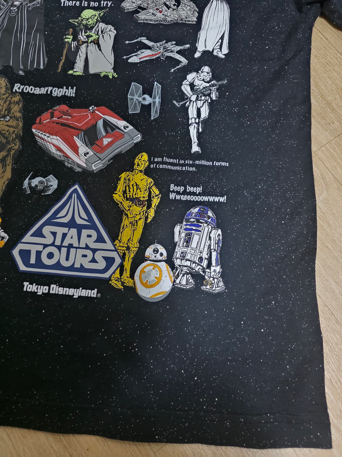 도쿄 디즈니 스타워즈 프린팅 반팔티 상품이미지4
