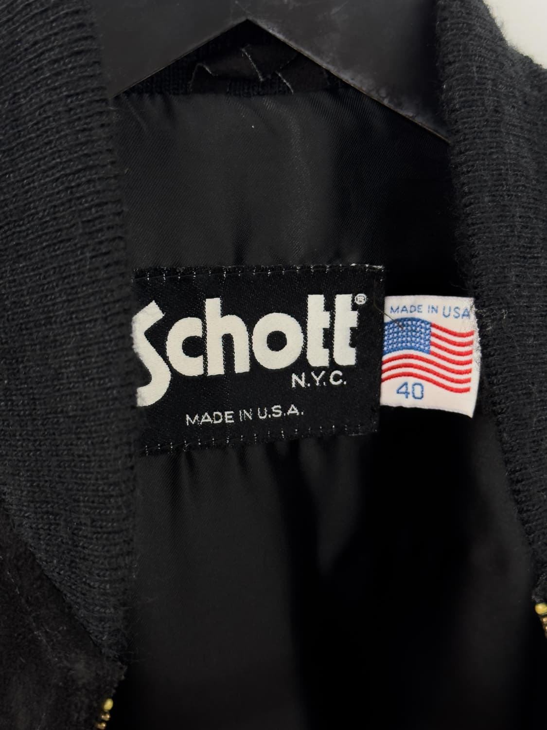 쇼트 오리지널 USA 스웨이드 블루종 자켓 상품이미지7