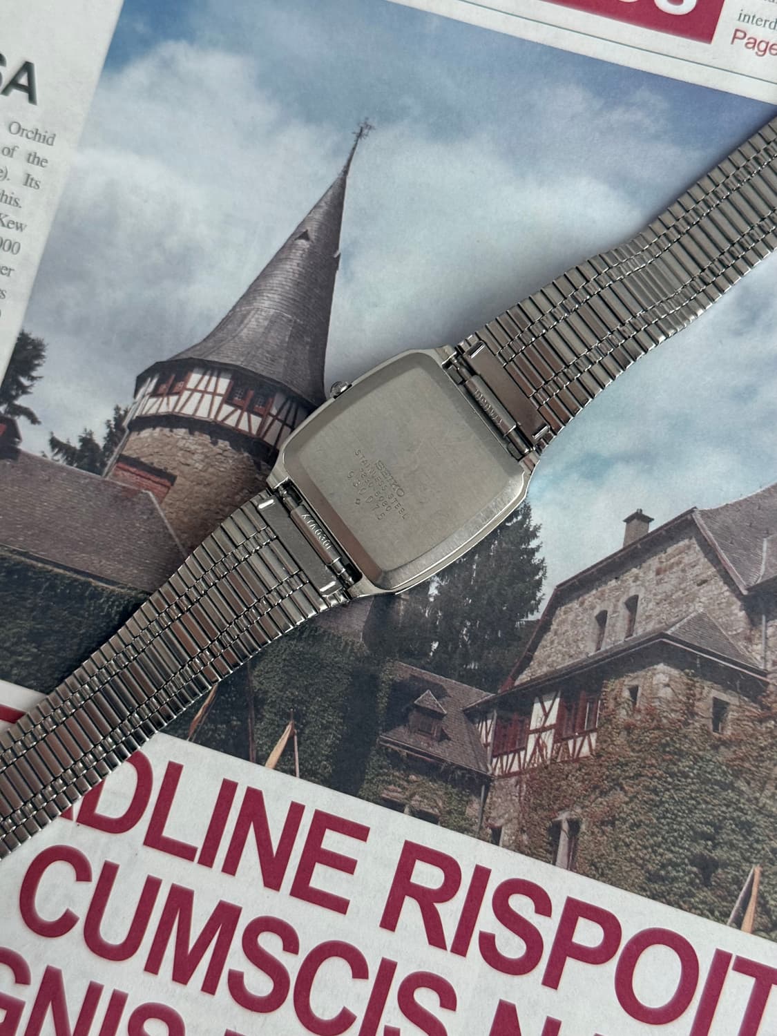 세이코 Seiko 쿼츠 스퀘어 상품이미지3