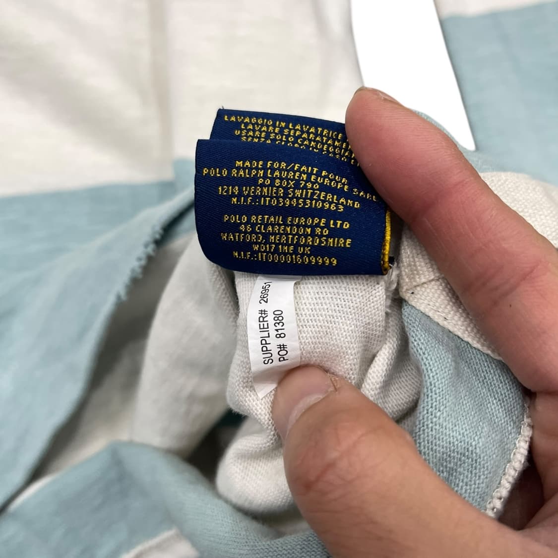 폴로 랄프로렌 빈티지 슬림핏 럭비 티셔츠 상품이미지8