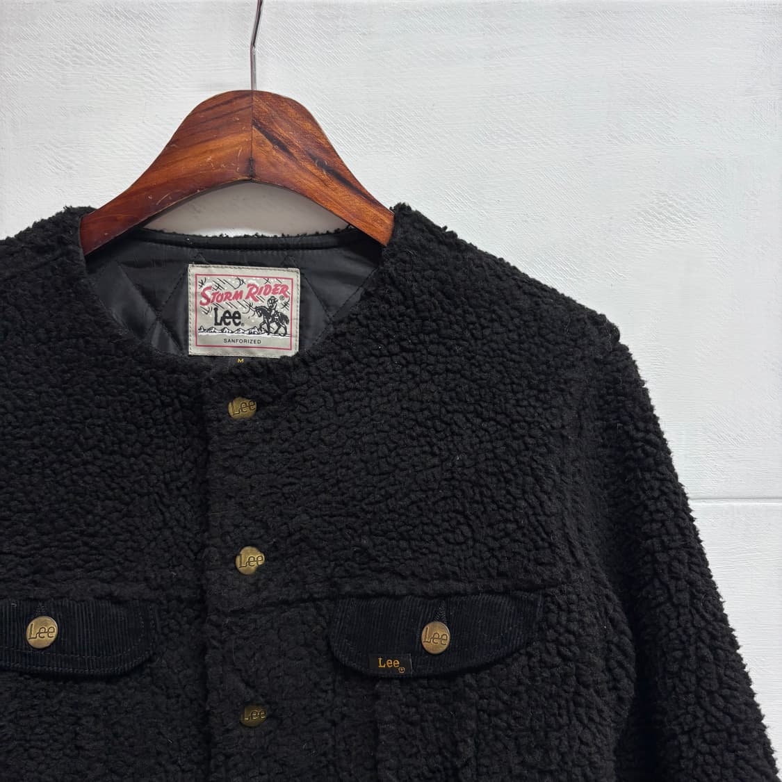 Lee storm rider 리 쉐르파 플리스 라운드넥 트러커 자켓 M 상품이미지2