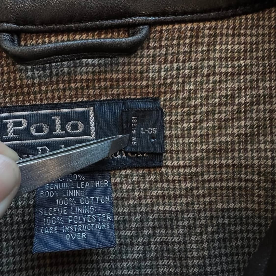 90‘s 폴로랄프로렌 브라운 쉽스킨 자켓 상품이미지8
