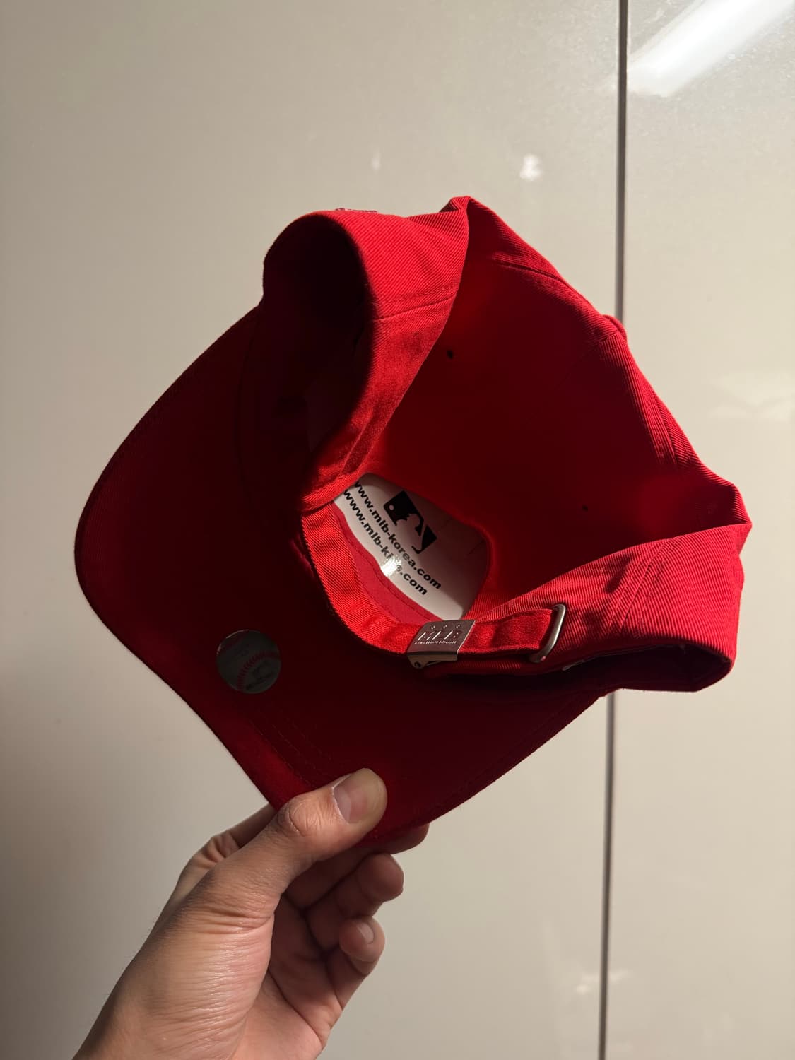 MLB 베이직 뉴욕 양키스 볼캡 모자 레드 상품이미지3