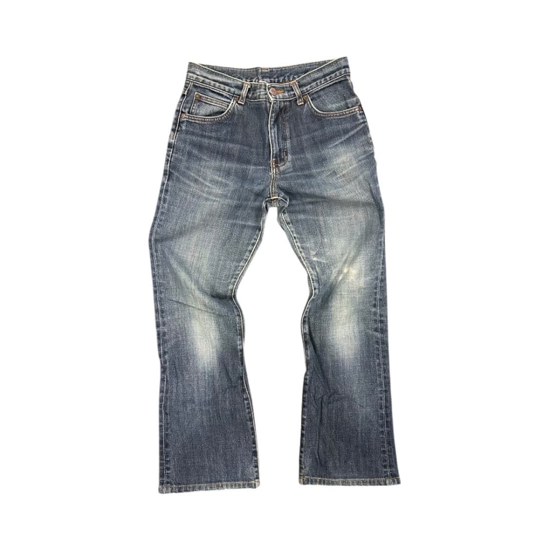 M) 랭글러 워싱 블루 세미부츠컷 데님팬츠 BD-050 상품이미지1