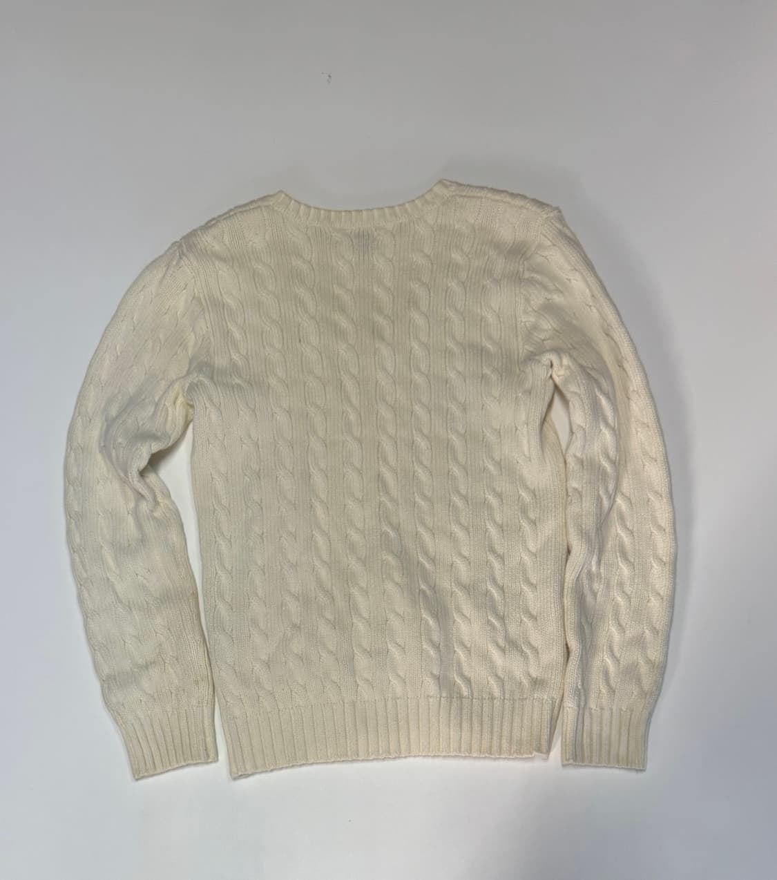 여성 폴로 랄프로렌 스포츠 케이블 브이넥 코튼 니트 상품이미지2