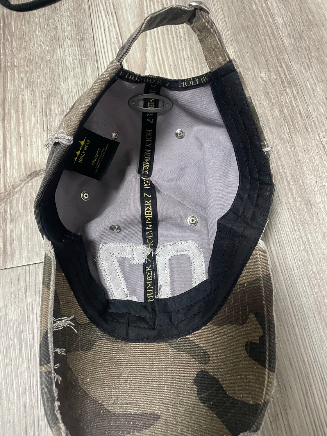 홀리넘버세븐 카모플라주 07패치 볼캡 카키 상품이미지2