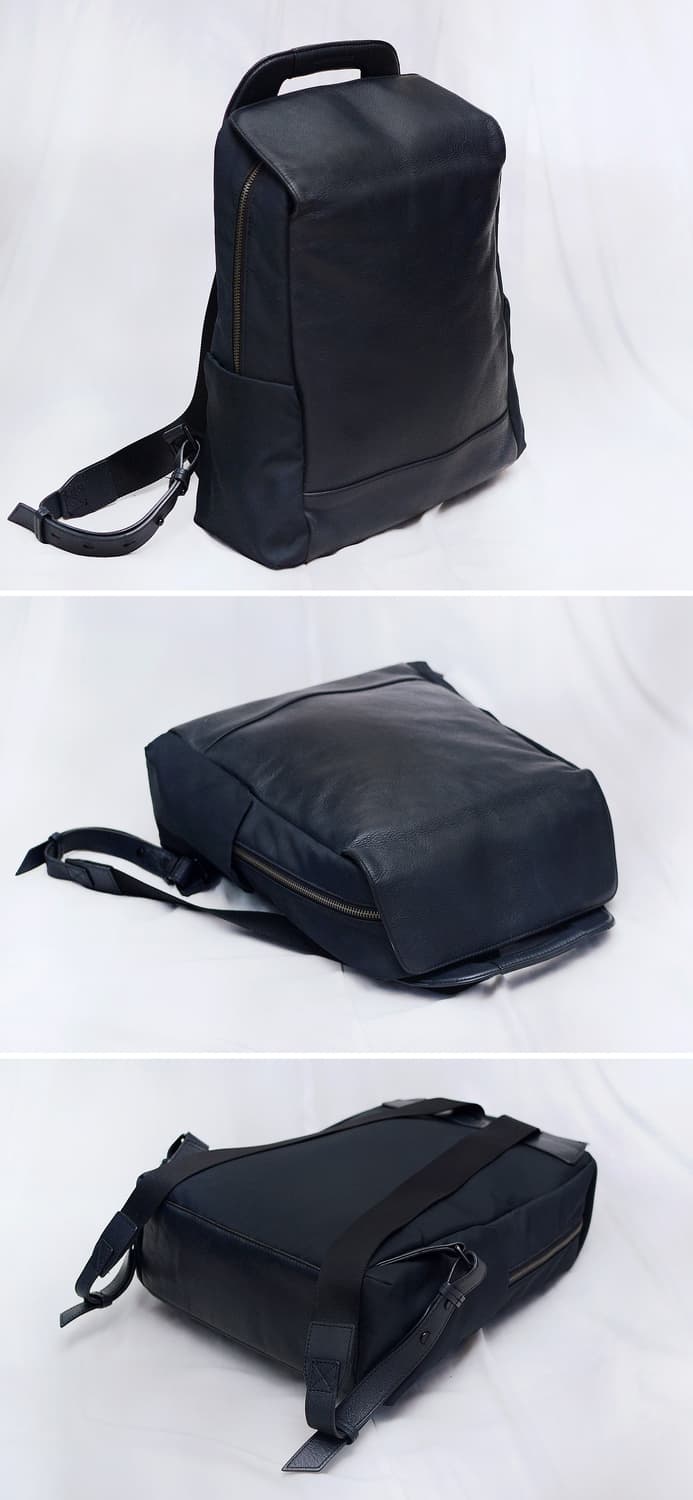 만다리나덕 네오 (NEO) 풀그레인 레더 캔버스 백팩 상품이미지4